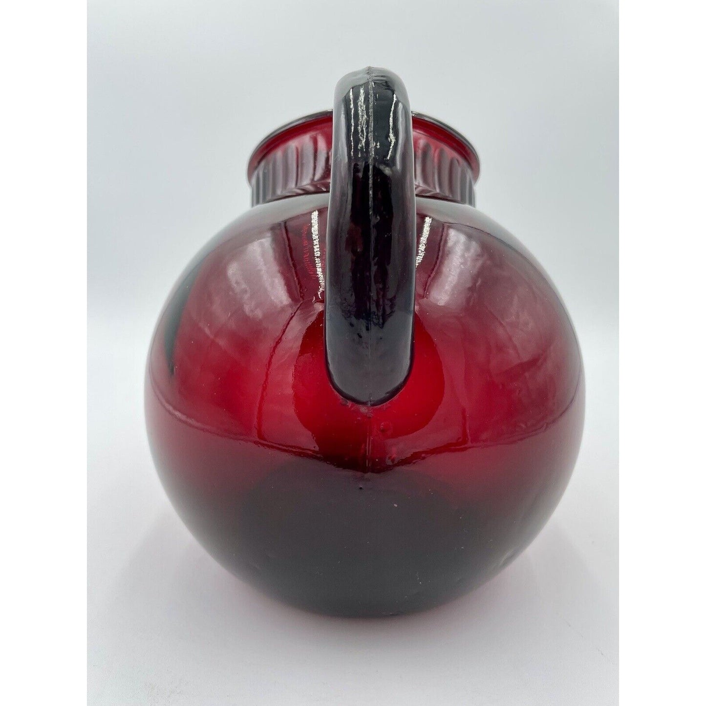 Vintage Anchor Hocking Tilt Ruby Red Ball Pitcher (D7) - Vintosh Vintage