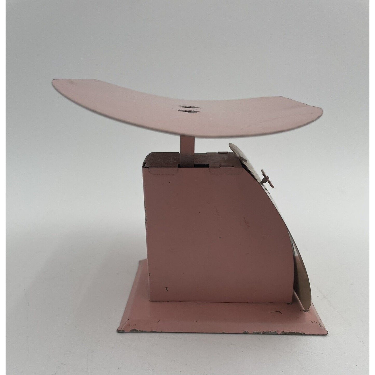 1950s Pla-Scale Pink Metal Toy Scale w/ Blue Birds (D8) - Vintosh Vintage
