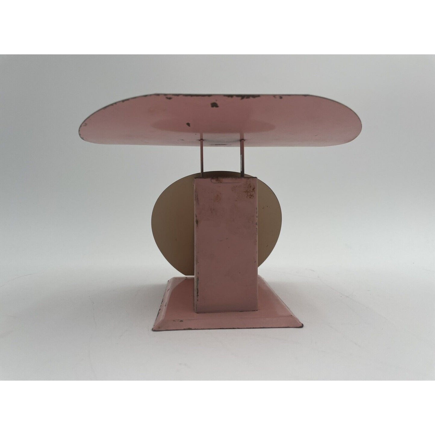 1950s Pla-Scale Pink Metal Toy Scale w/ Blue Birds (D8) - Vintosh Vintage