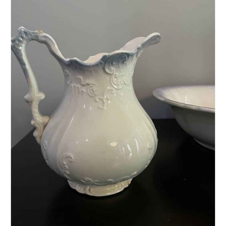 Vintage HR Wyllie China Baby Basin & Pitcher (C7)