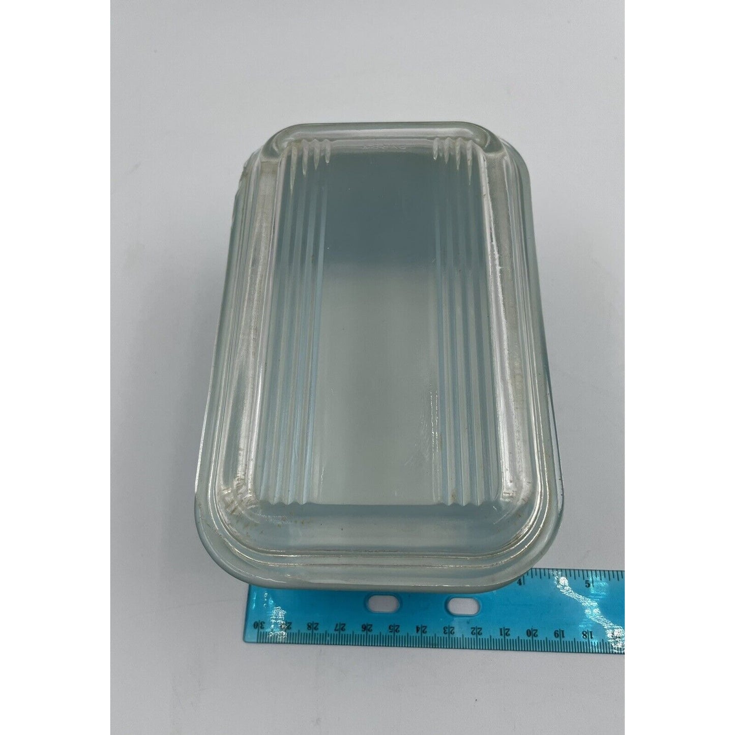 Vintage Pyrex Blue Refrigerator Dish w/ Ribbed Lid #502 (B2) - Vintosh Vintage
