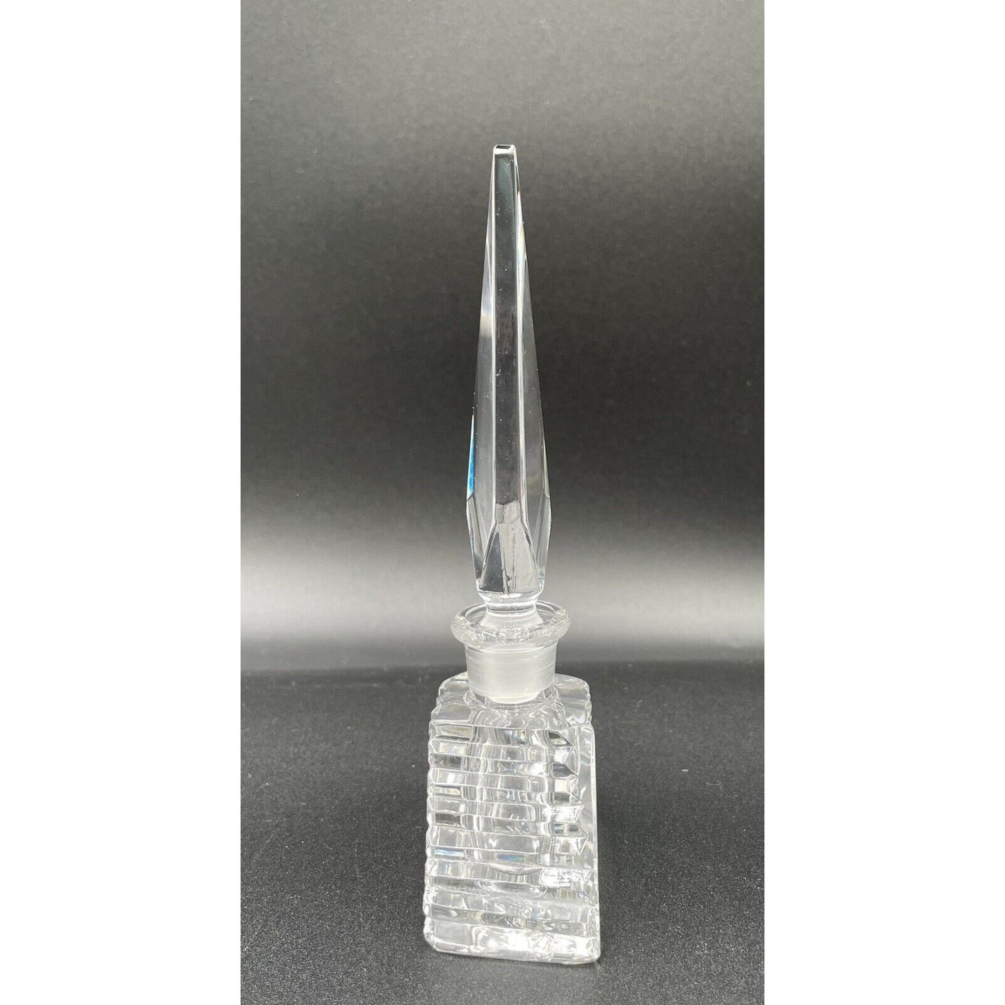Vintage Hand Cut Lead Crystal Perfume Bottle - Czech Republic (C6) - Vintosh Vintage