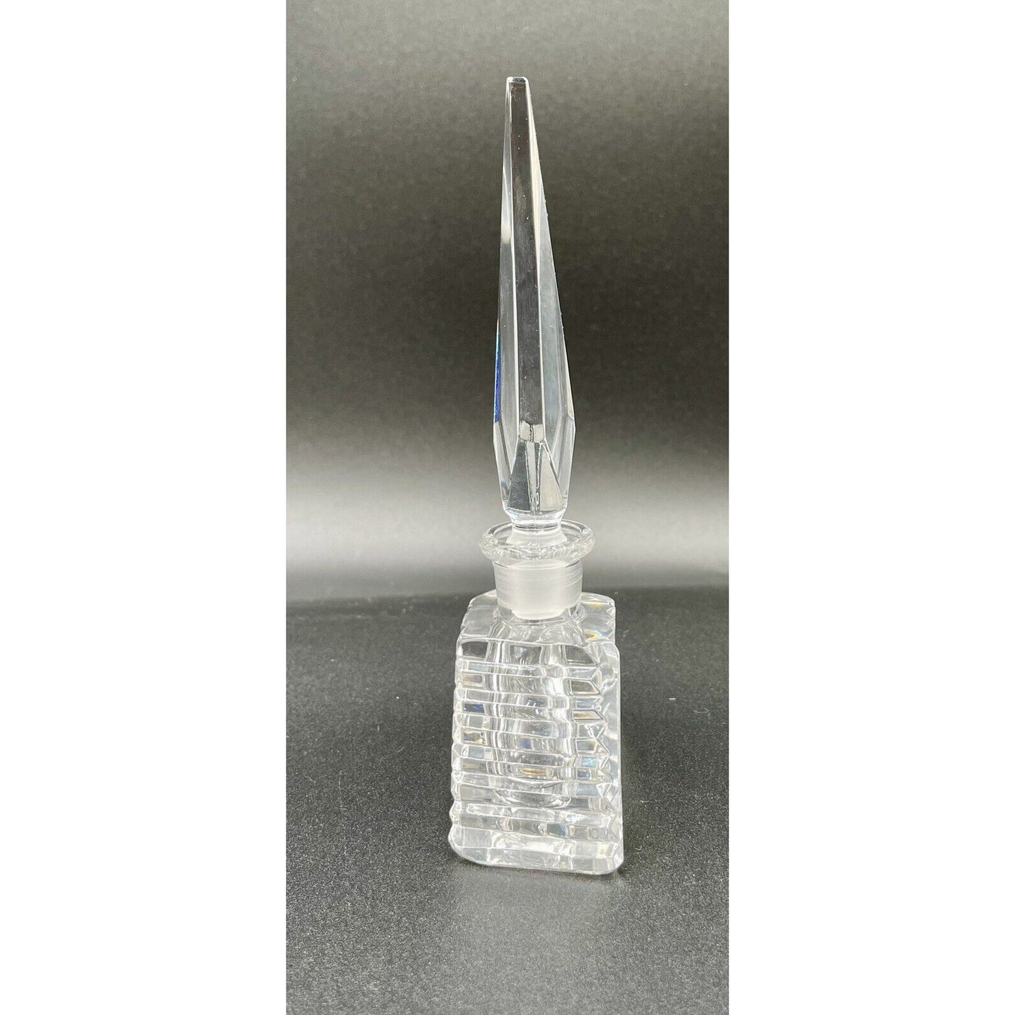 Vintage Hand Cut Lead Crystal Perfume Bottle - Czech Republic (C6) - Vintosh Vintage