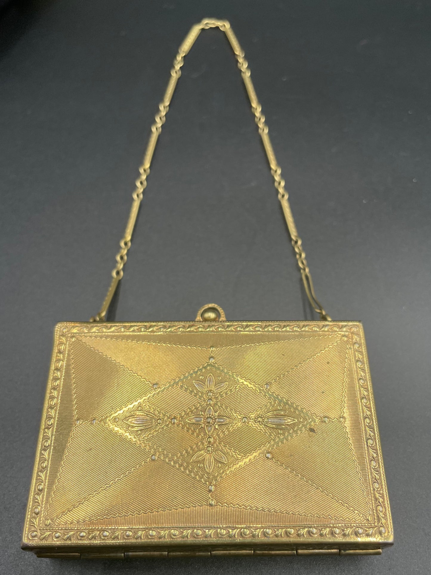 Art Nouveau Miniaudiere Pristine Antique Compact
Vanity Carryall Purse