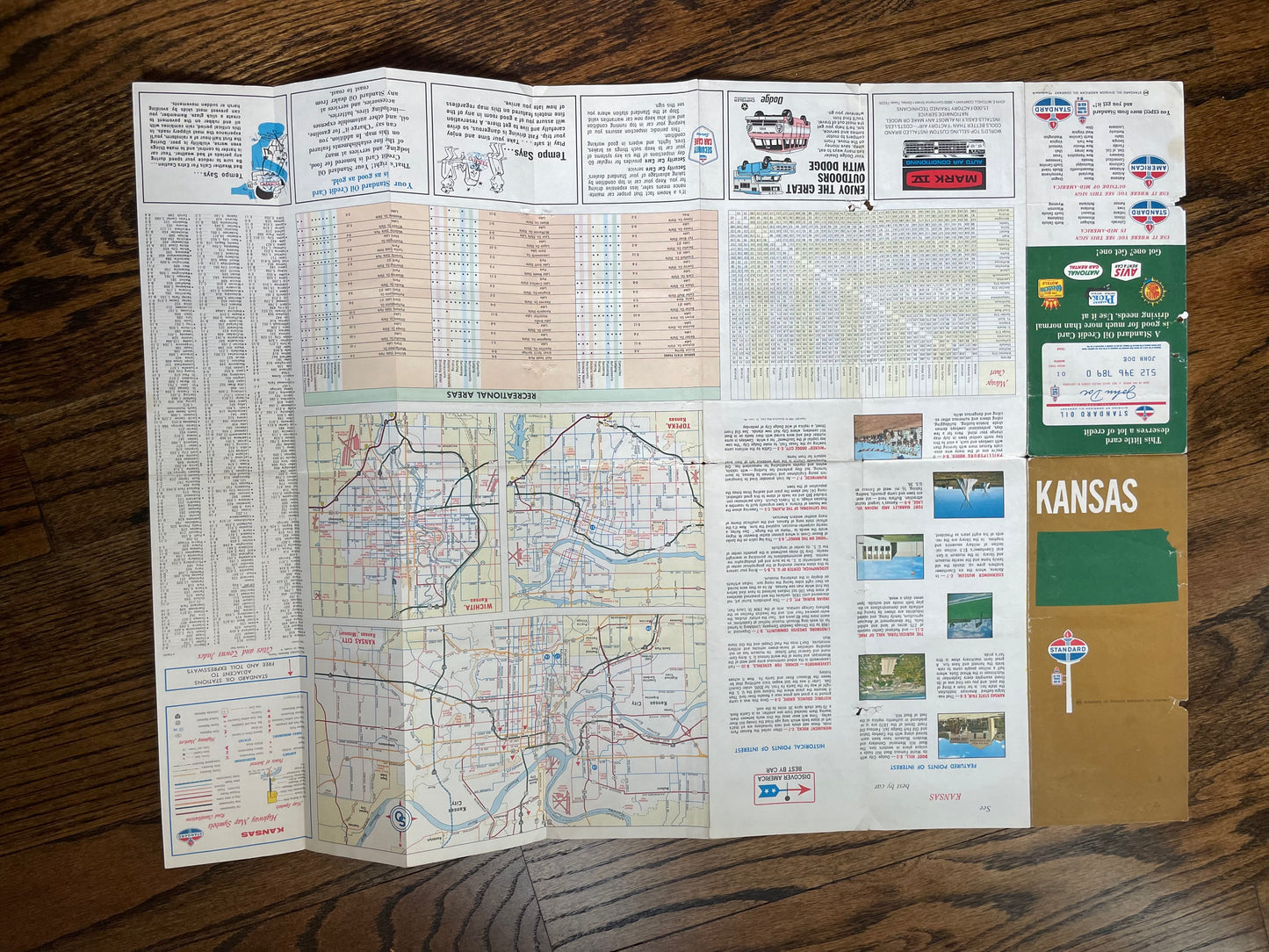 4 1960/70s Vickers Gulf Standard Oil & Conoco Road Maps of
KS MO NE Eastern US GAS & Oil Ephemera - Vintosh Vintage