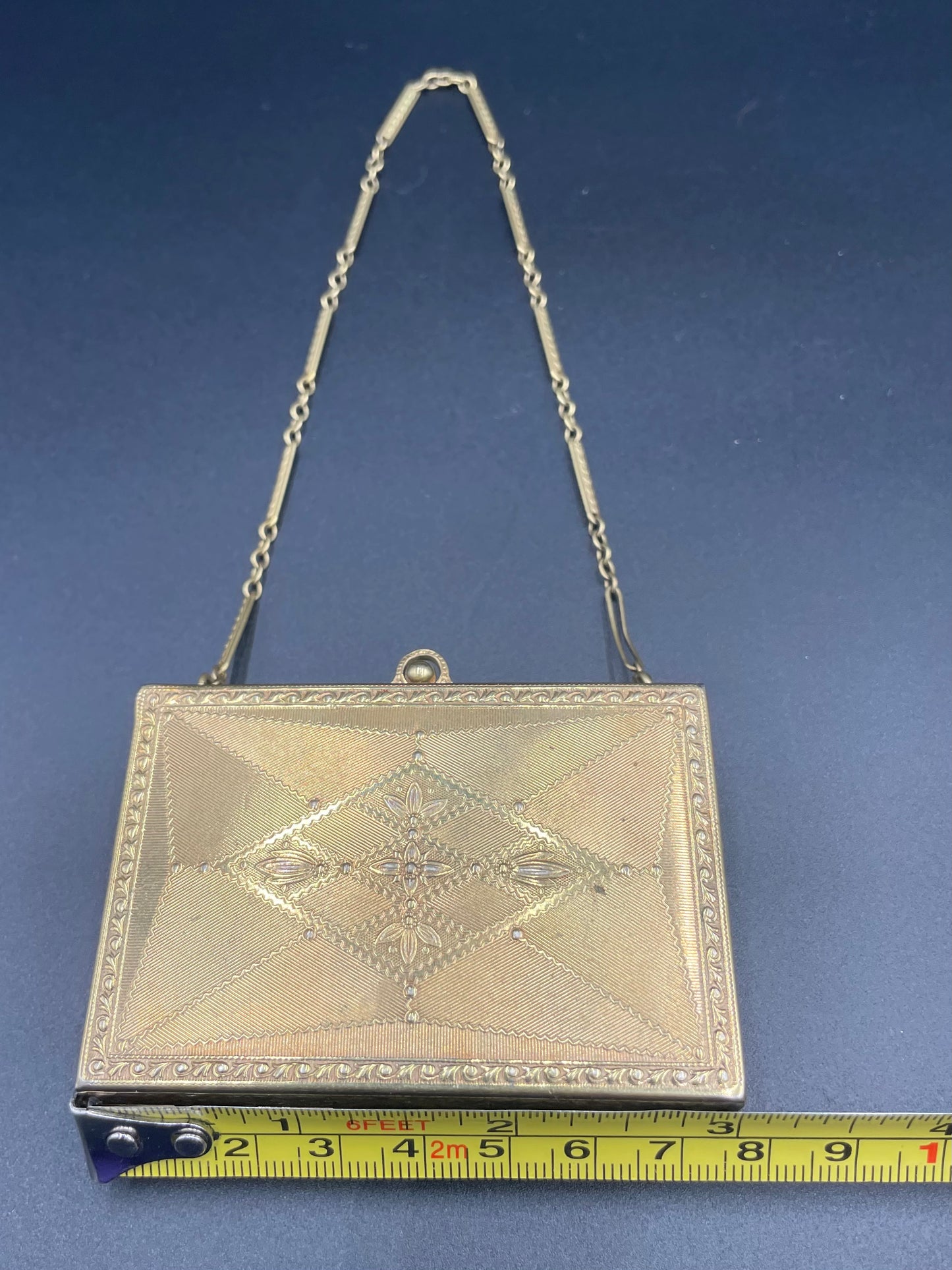 Art Nouveau Miniaudiere Pristine Antique Compact
Vanity Carryall Purse
