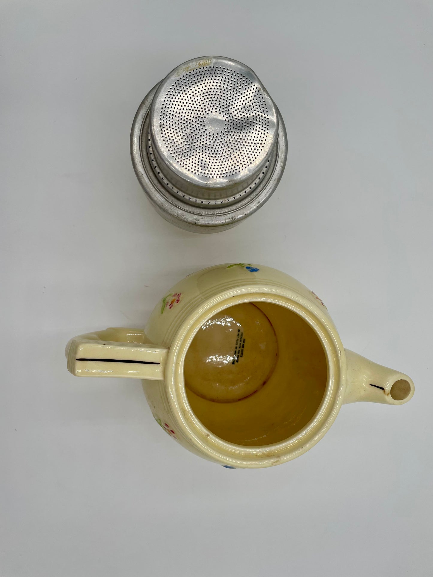 1920s Fraunfelter Thermostat-Proof Drip-O-Lator Ceramic Coffee Pot - Vintosh Vintage