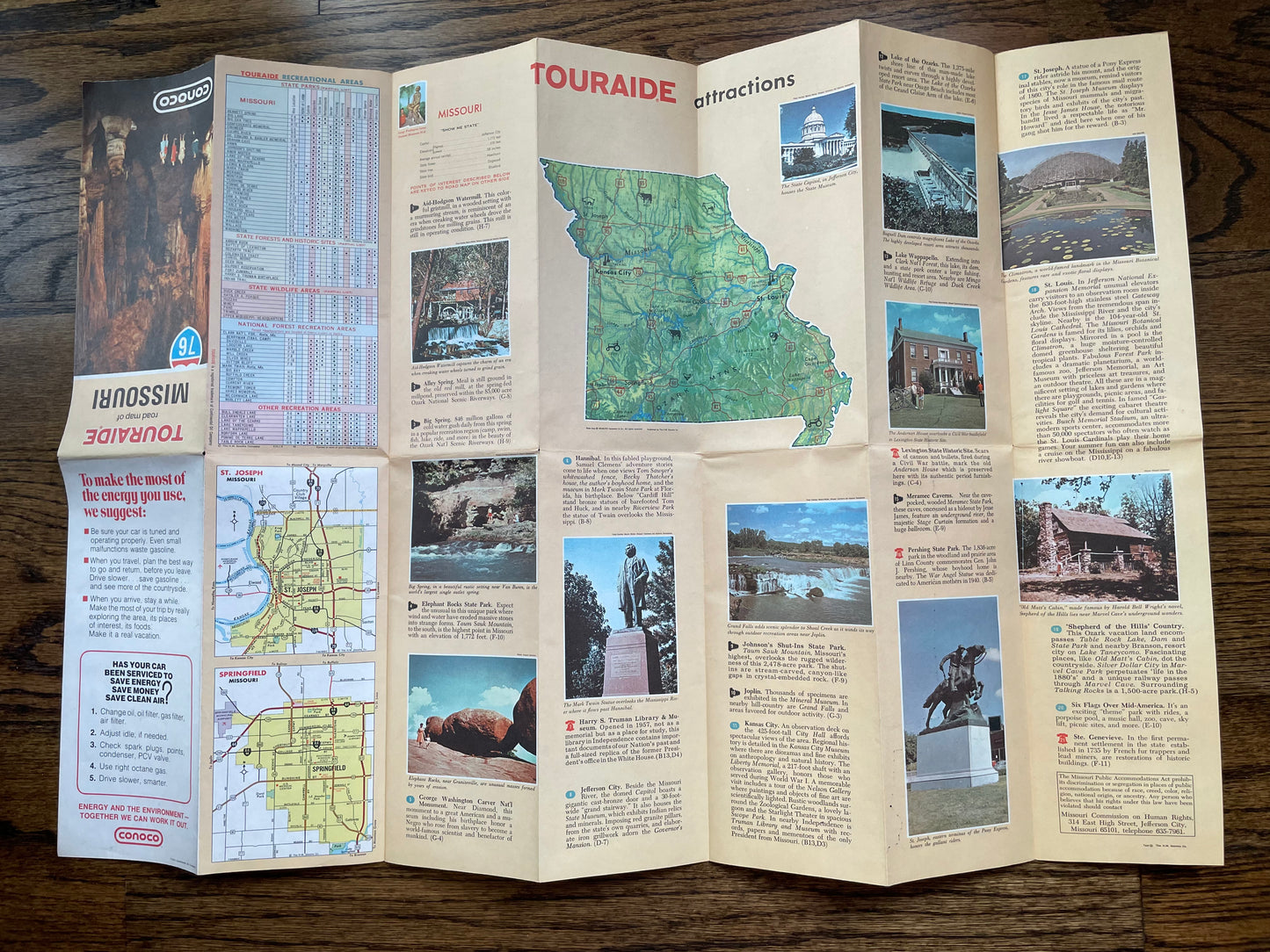4 1960/70s Vickers Gulf Standard Oil & Conoco Road Maps of
KS MO NE Eastern US GAS & Oil Ephemera - Vintosh Vintage