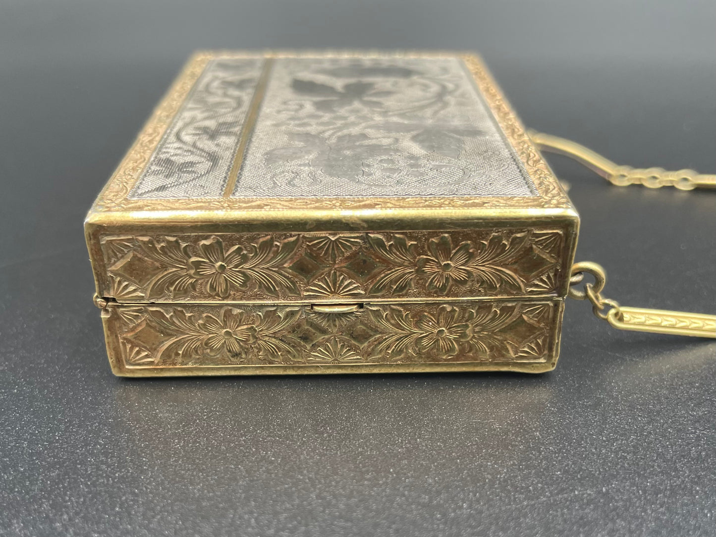 Art Nouveau Miniaudiere Pristine Antique Compact
Vanity Carryall Purse