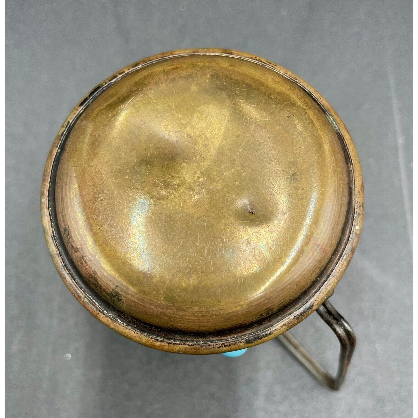 Vintage Metal and Bead Miniature Art Deco Kettle (B7) - Vintosh Vintage
