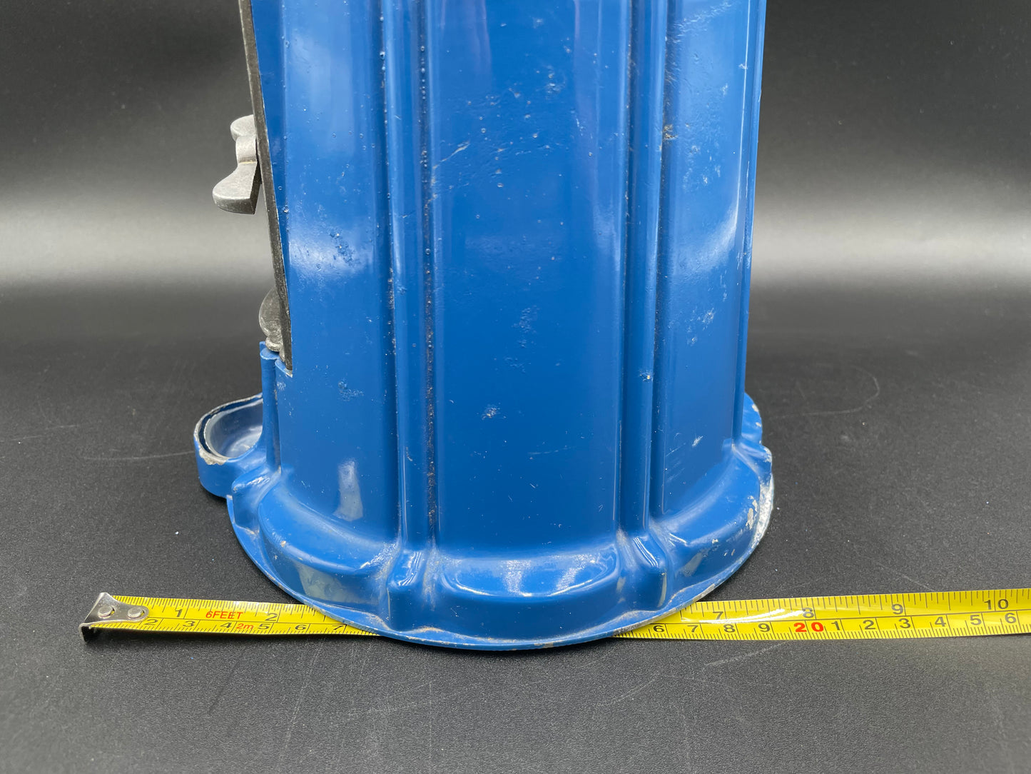 1980s Blue Gumball Machine with Glass Globe Made in Taiwan Untested