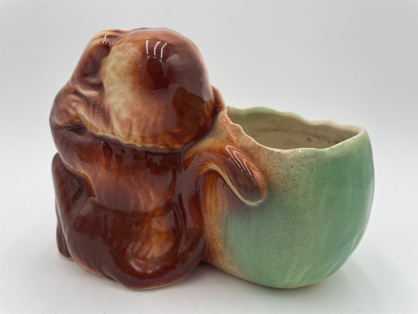 1940s Monkey Ceramic
Planter - Japan