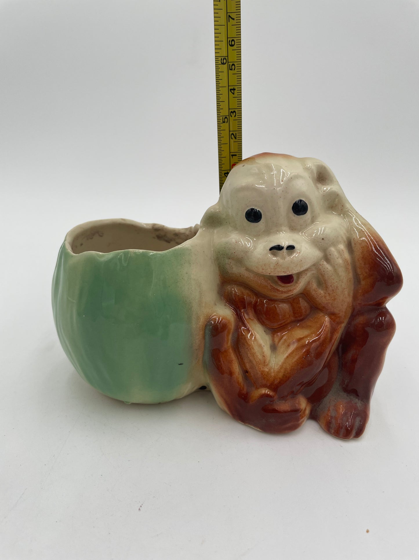 1940s Monkey Ceramic
Planter - Japan