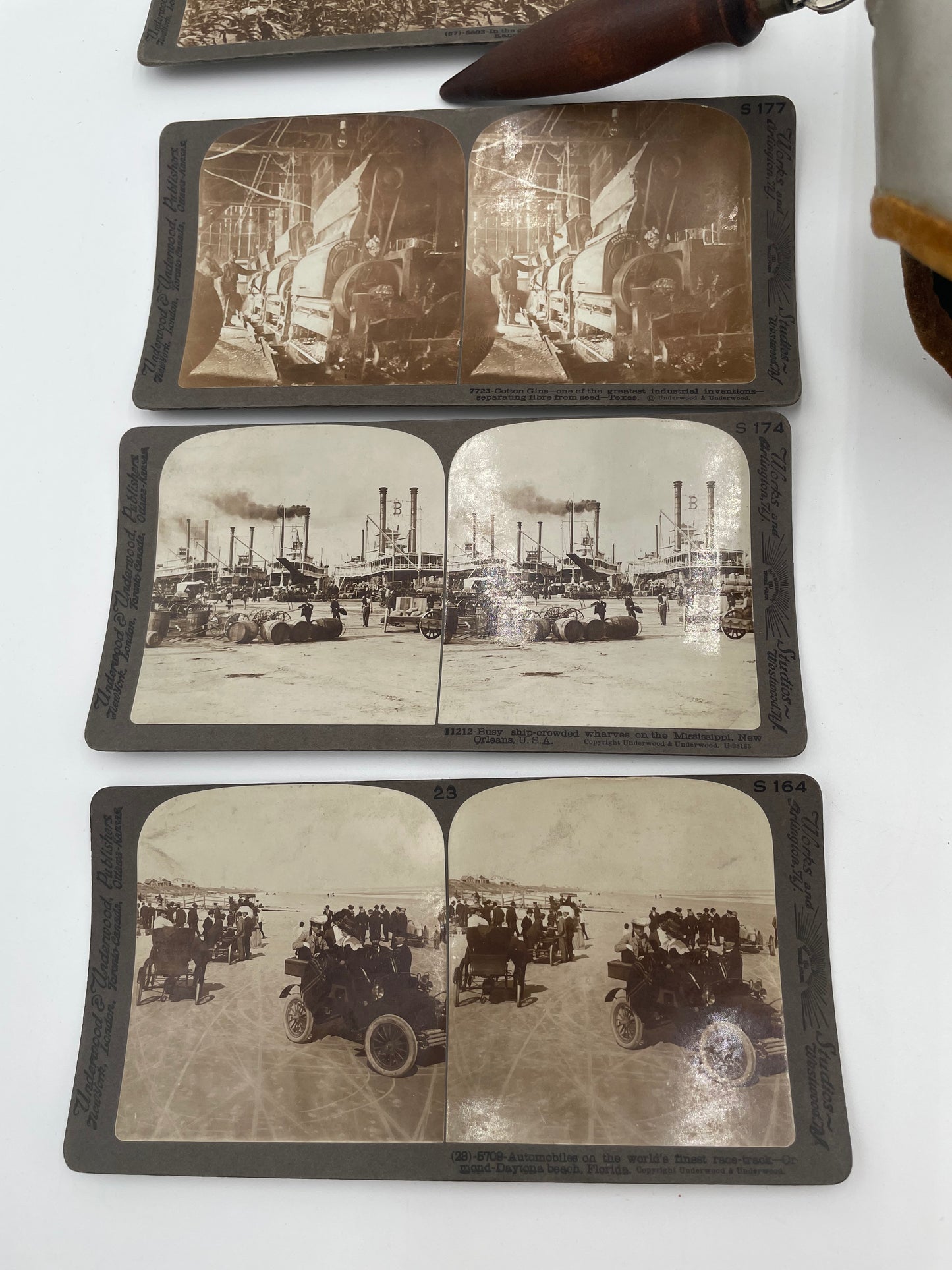 Antique Underwood Sun
Sculpture Stereoscope
Viewer & 10 Cards - Vintosh Vintage
