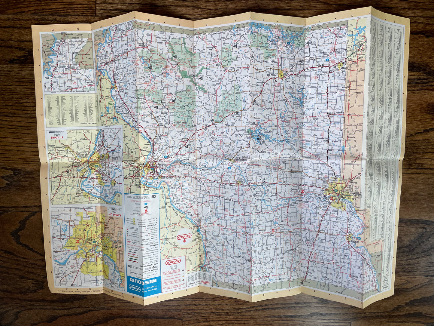 4 1960/70s Vickers Gulf Standard Oil & Conoco Road Maps of
KS MO NE Eastern US GAS & Oil Ephemera - Vintosh Vintage