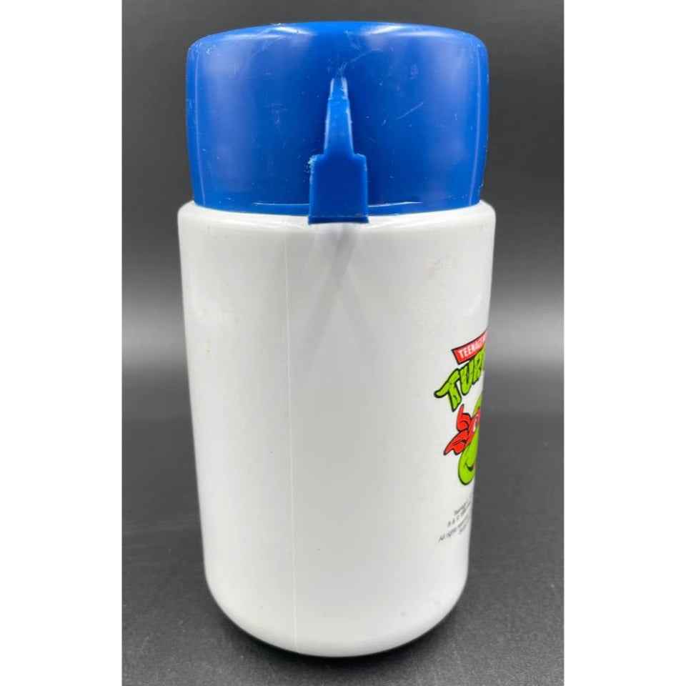 Teenage Mutant Ninja Turtles1989 Blue Cap 6.5" Thermos For Lunchbox (B4)