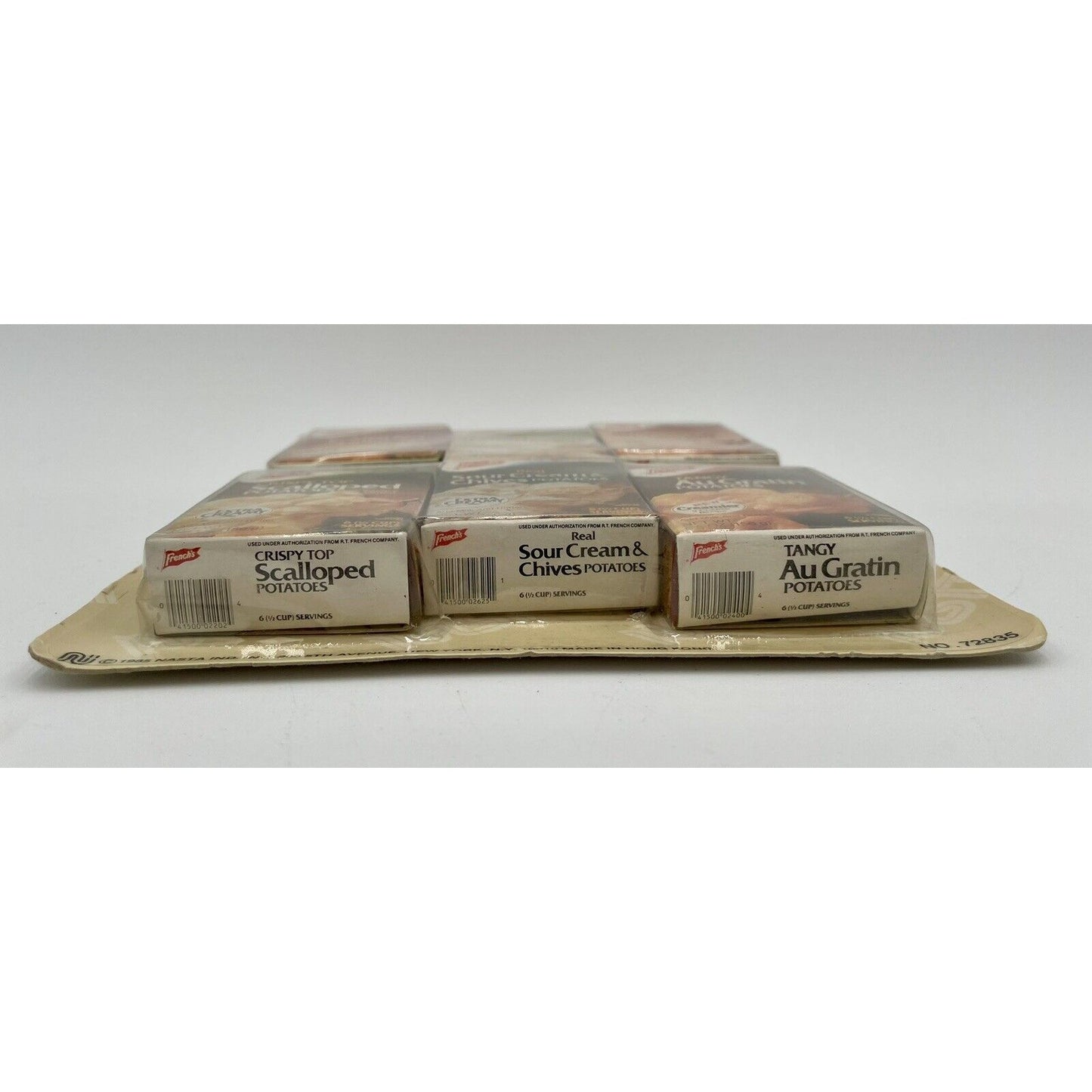 1985 NASTA Grocery Playfood French's Boxed Potatoes-Variety of 6 (C8) - Vintosh Vintage
