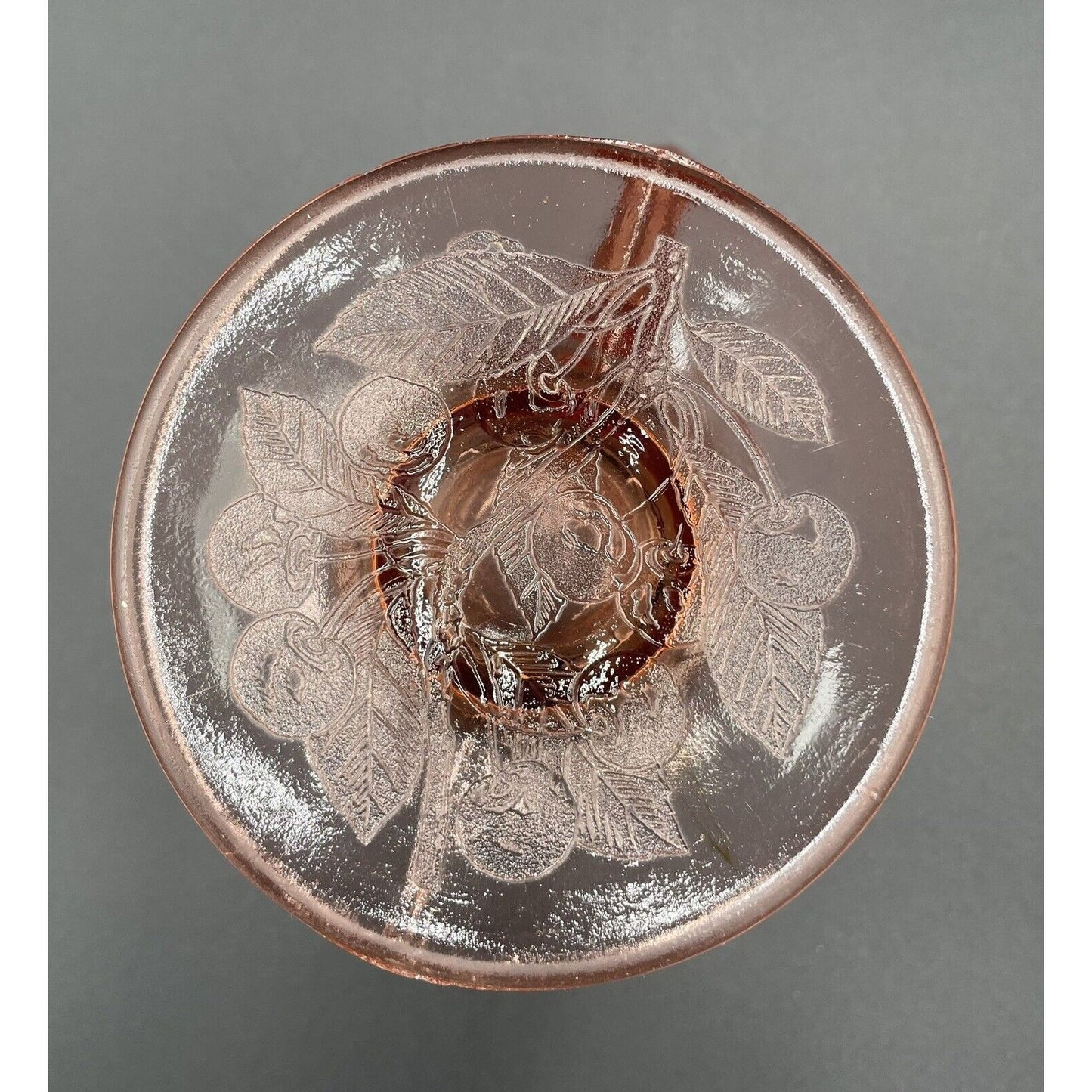 1930s Jeannette Cherry Blossom Pink Depression Glass 36 Oz Pitcher (D7) - Vintosh Vintage