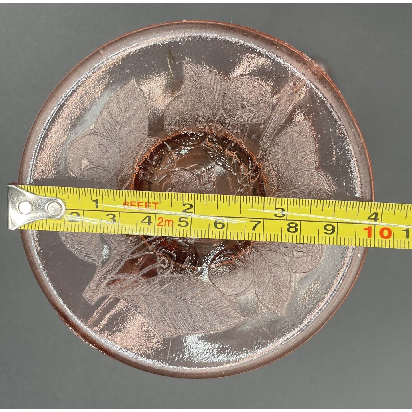 1930s Jeannette Cherry Blossom Pink Depression Glass 36 Oz Pitcher (D7) - Vintosh Vintage