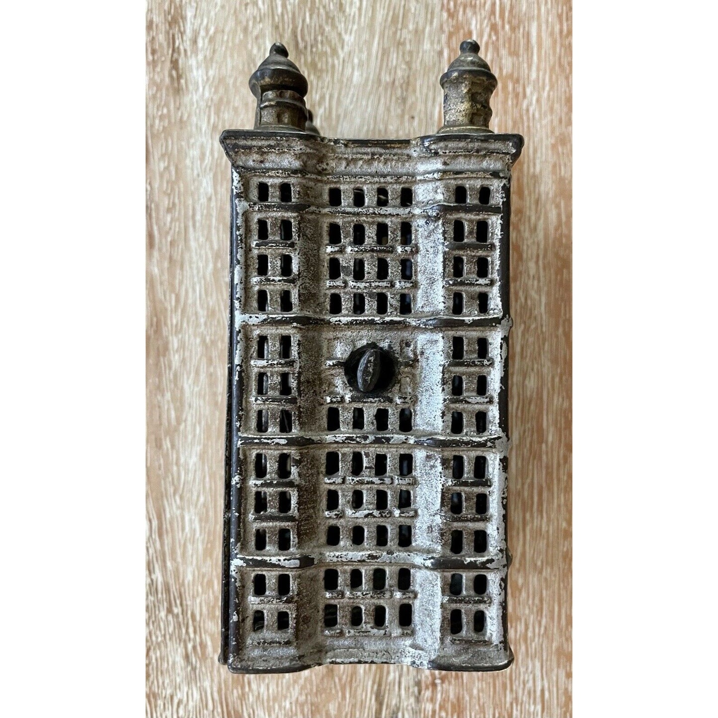 Antique Skyscraper Cast Iron Still Bank - AC Williams (B4) - Vintosh Vintage