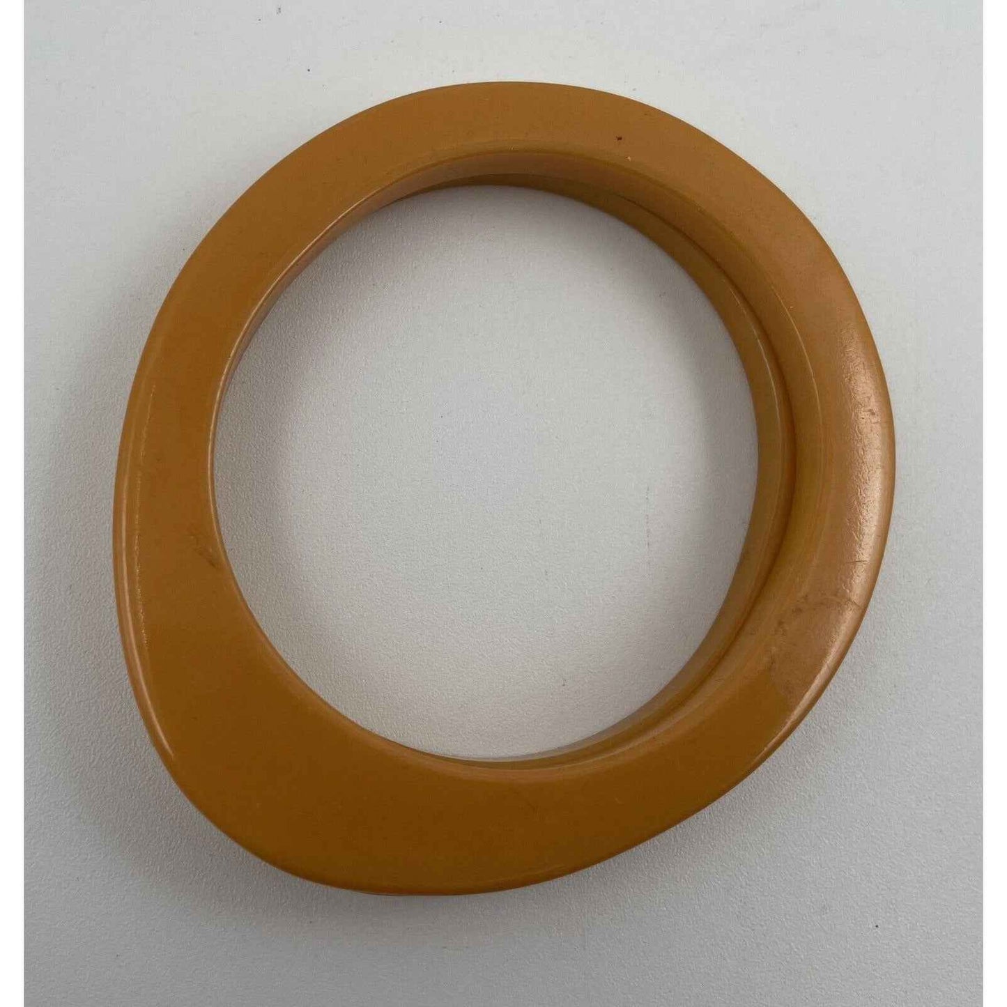 Two ART DECO Oblong Butterscotch Bakelite Bangle Bracelets (D5)