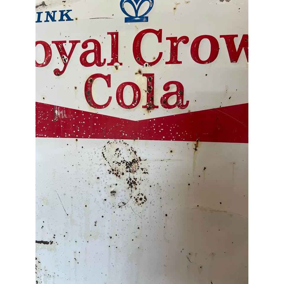 Vintage DRINK Royal Crown Cola Metal Sign