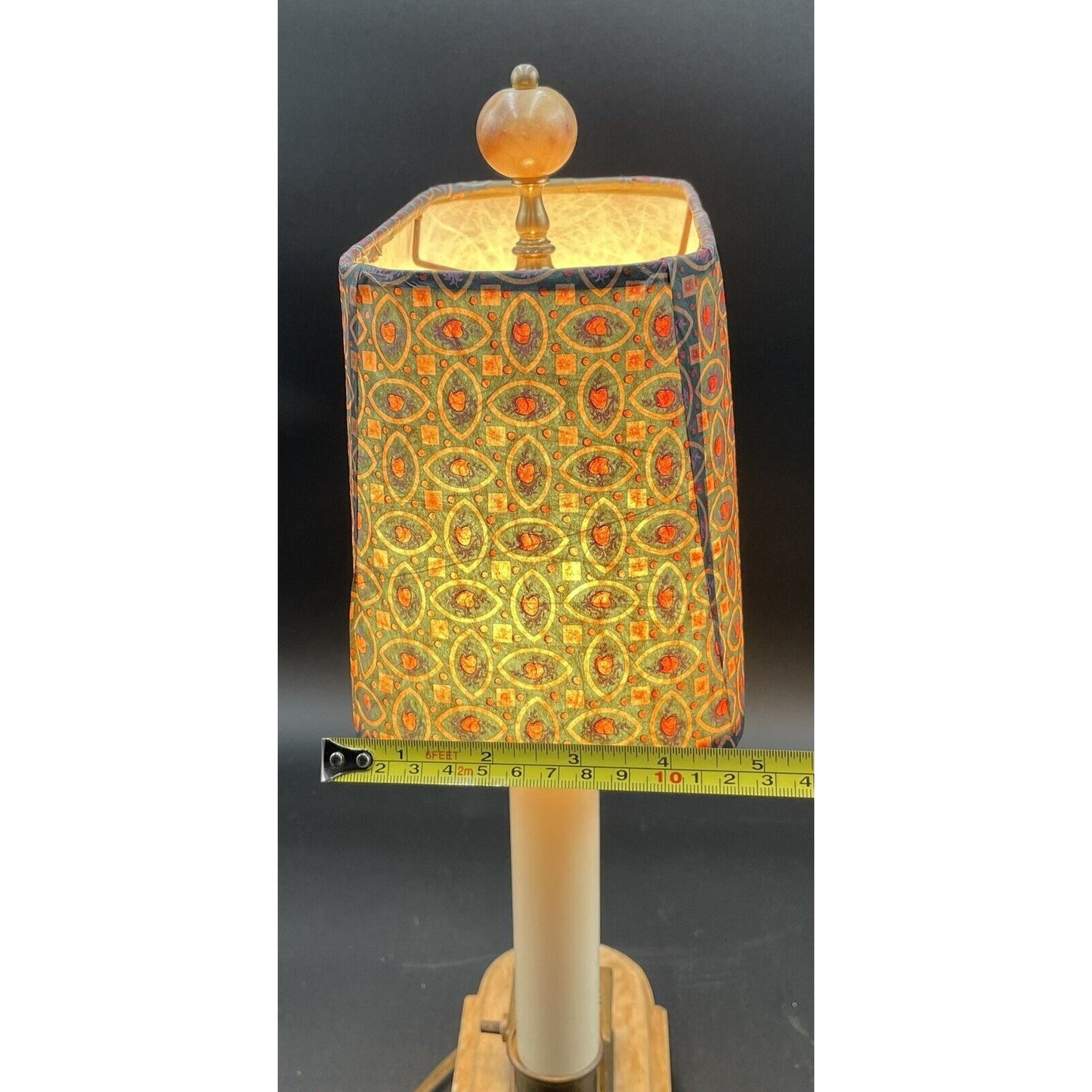 Charming Vintage Bouillotte Oblong Marble Double Candle Table Lamp - Vintosh Vintage