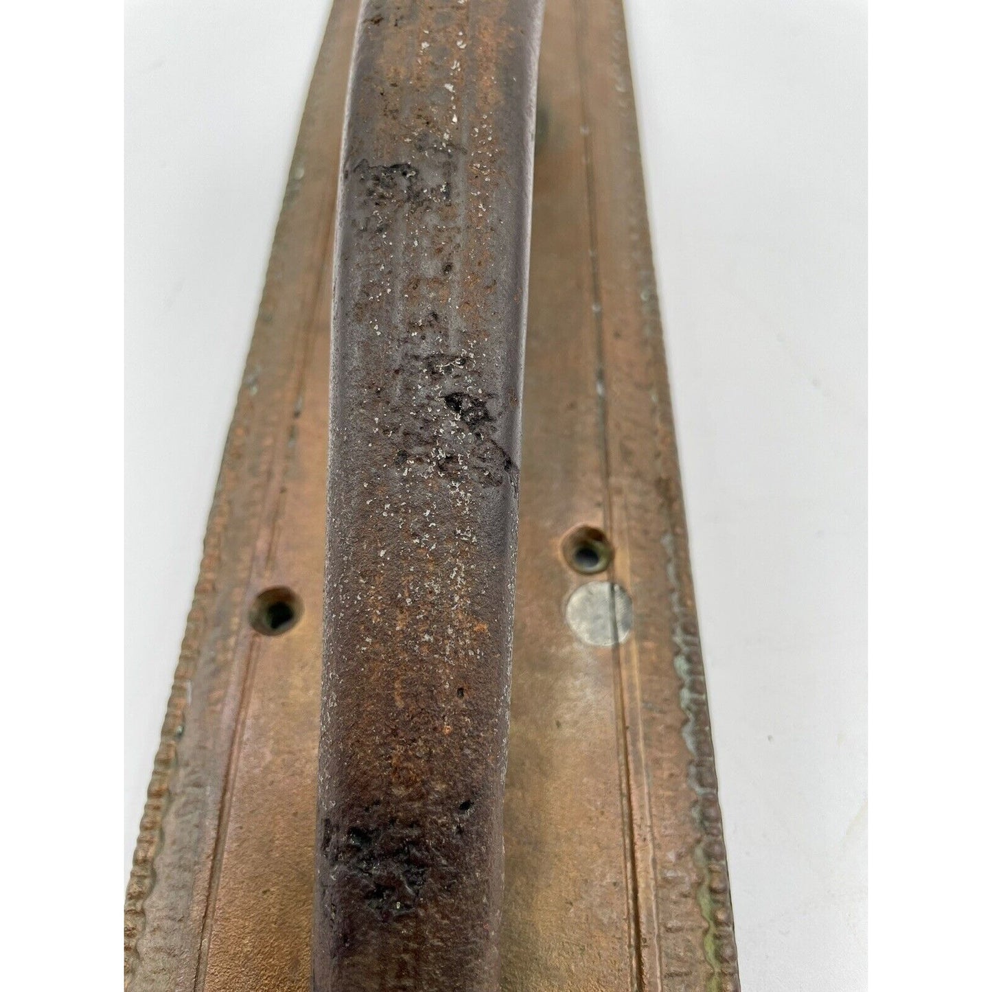 Heavy Solid Brass 24" Antique Door PULL HANDLE - Vintosh Vintage