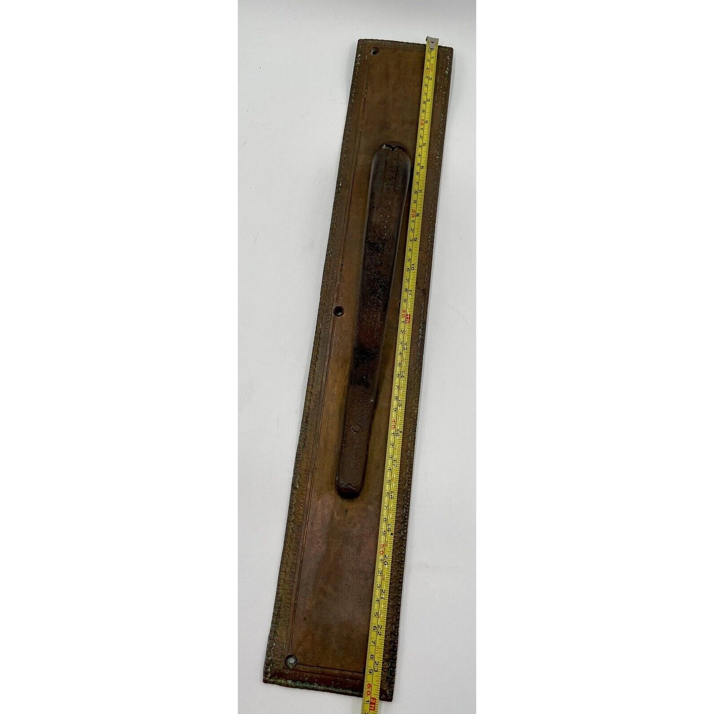 Heavy Solid Brass 24" Antique Door PULL HANDLE - Vintosh Vintage