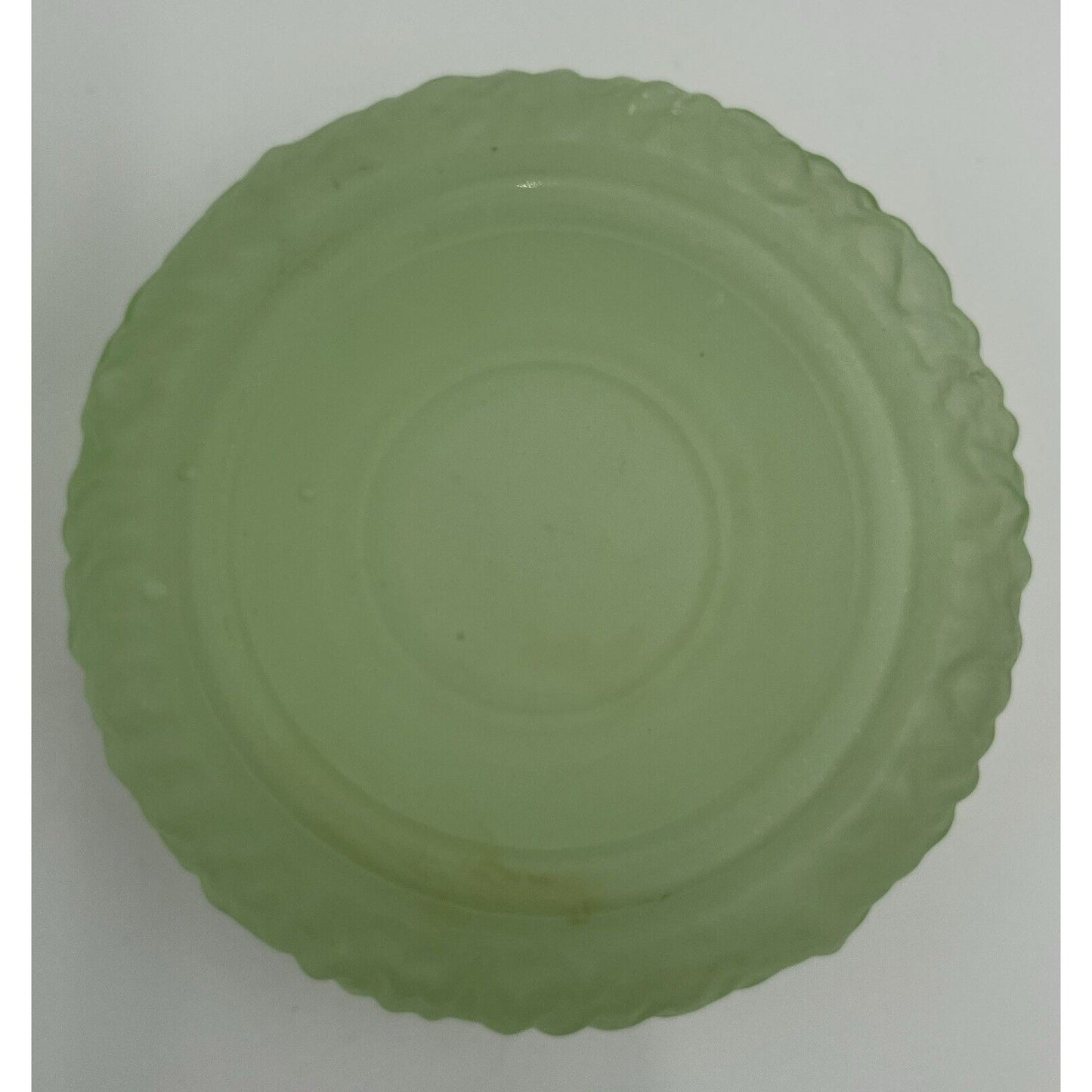 Vintage LE SMITH Green Satin Elephant Powder Jar UV Reactive (B6) - Vintosh Vintage