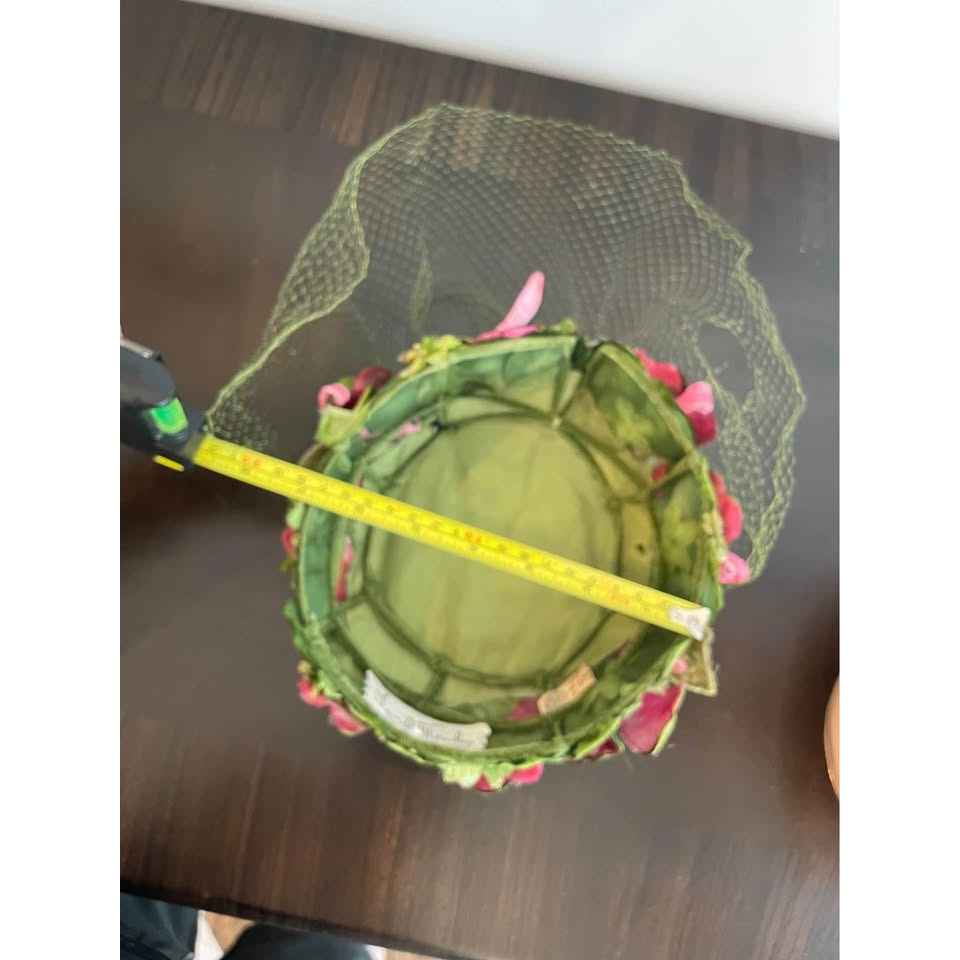 Vintage Lucila Mendez Green & Hot Pink Hat