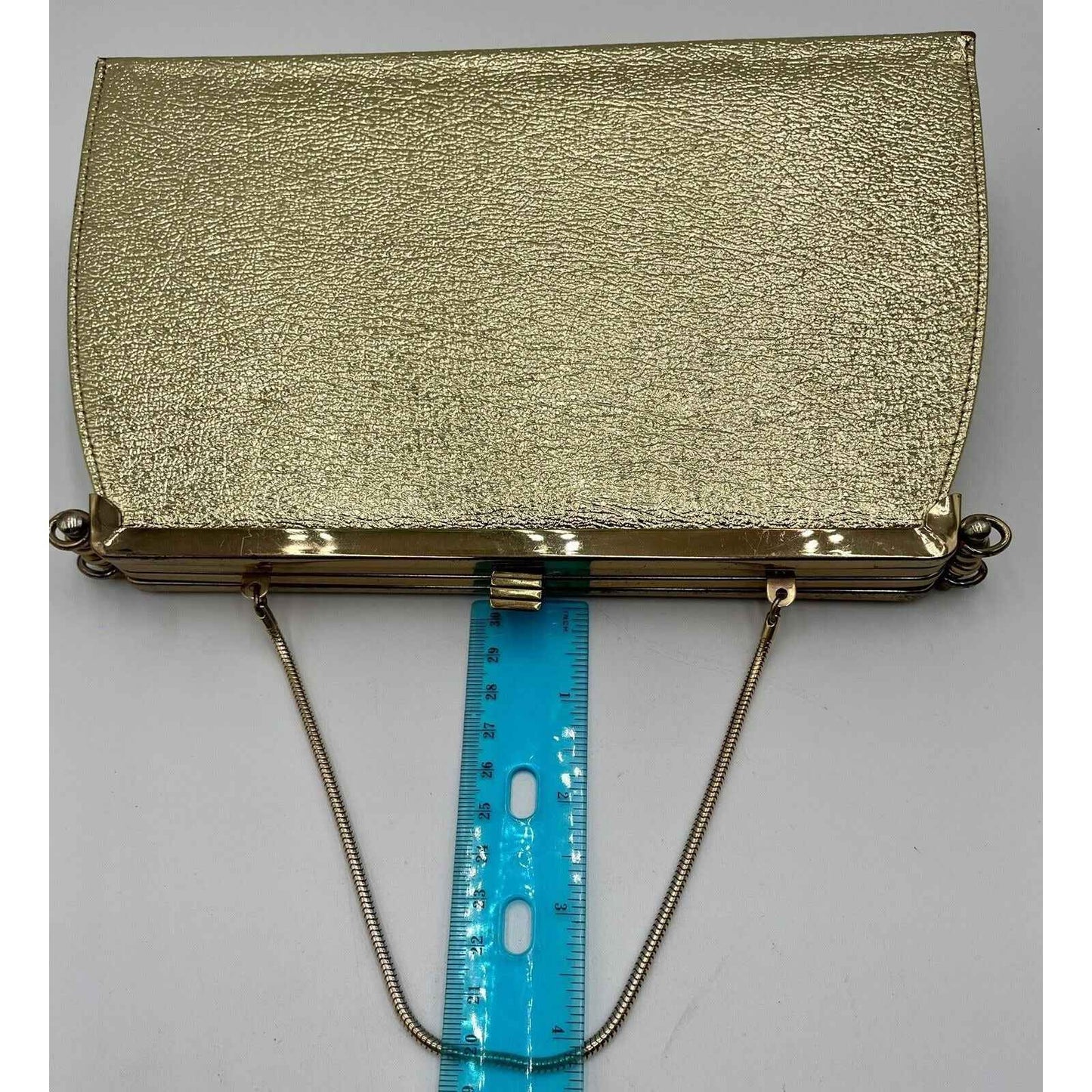 1950s L&M Edwards Convertible 3-in-1 Handbag/Clutch w/ Gold Chain Strap