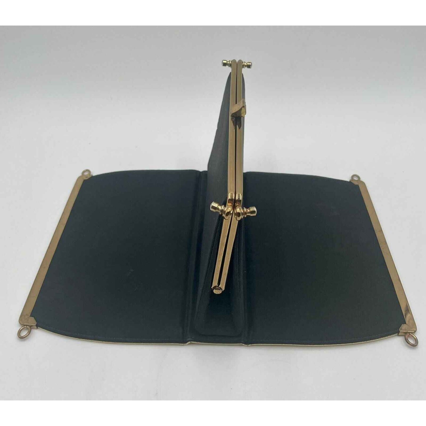 1950s L&M Edwards Convertible 3-in-1 Handbag/Clutch w/ Gold Chain Strap
