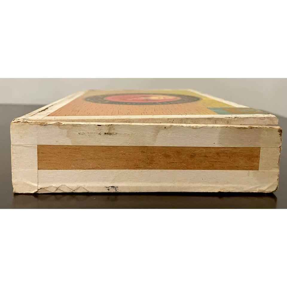 Vintage Truly Different 5 Cents Red Dot Wood Box (C2)