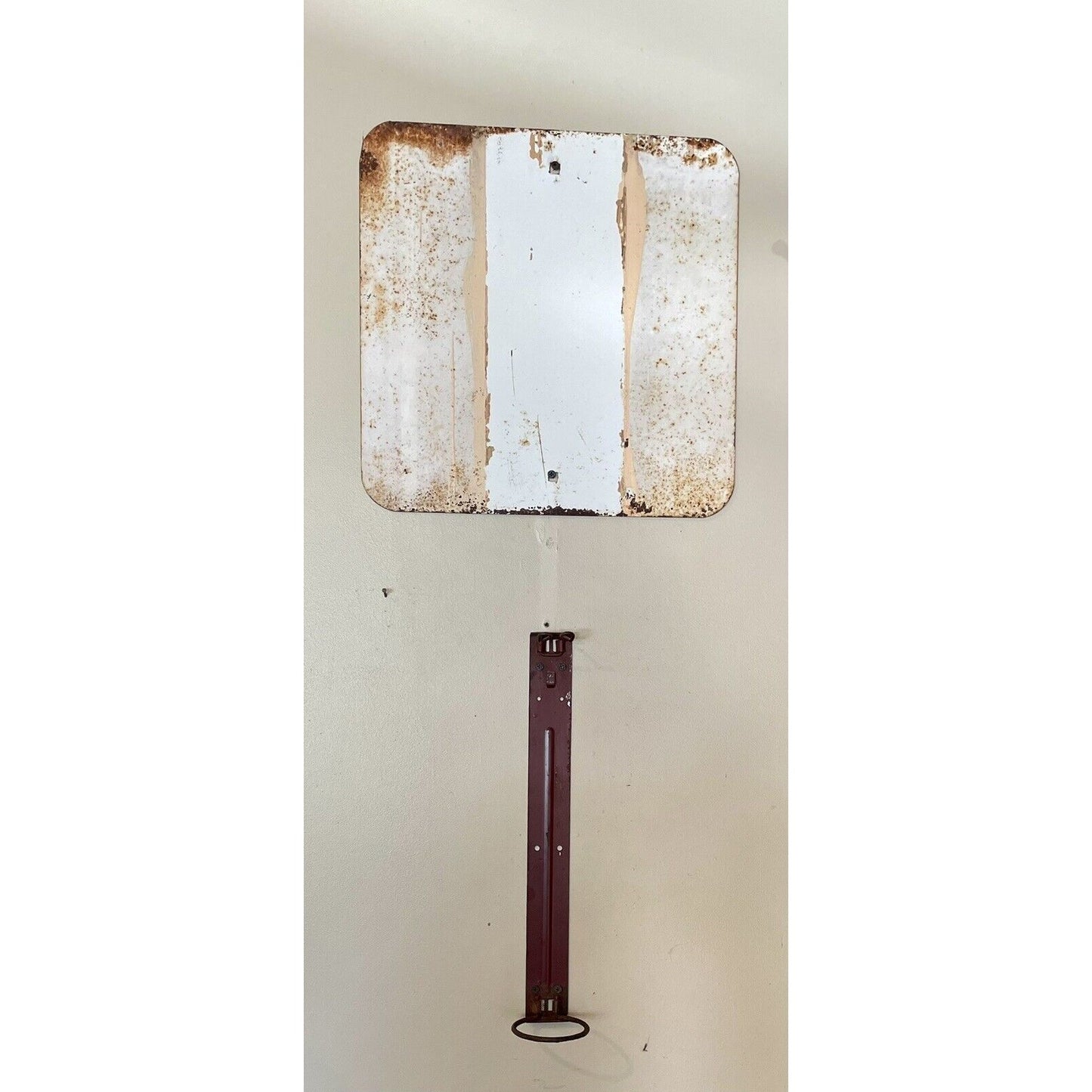Vintage Extinguisher Sign & Brass Fire Extinguisher w/ Hanging Bracket - Vintosh Vintage