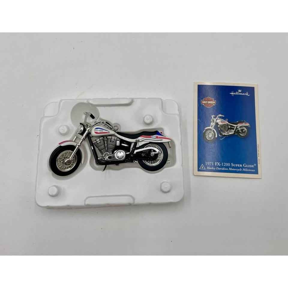 HALLMARK "1971 FX SUPER GLIDE" MINIATURE HARLEY-DAVIDSON ORNAMENT 2002