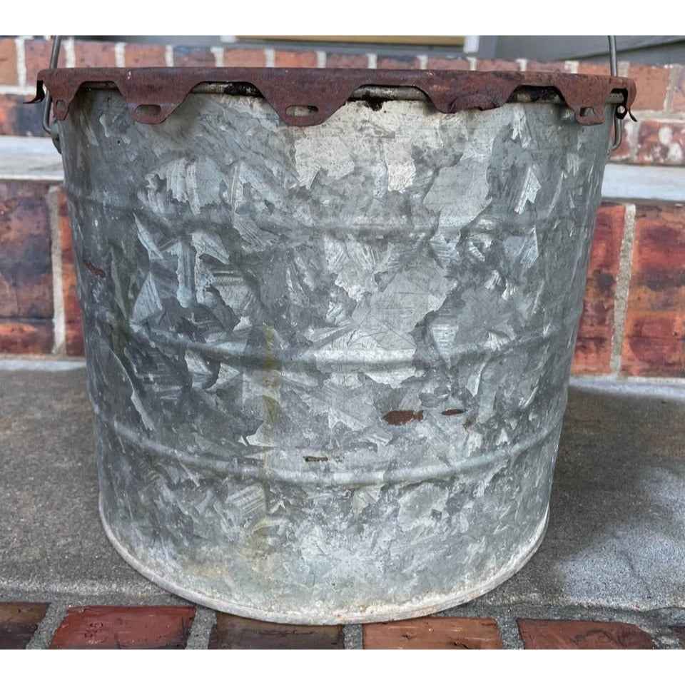 Vintage Wanda Grease Bucket with Metal Handle