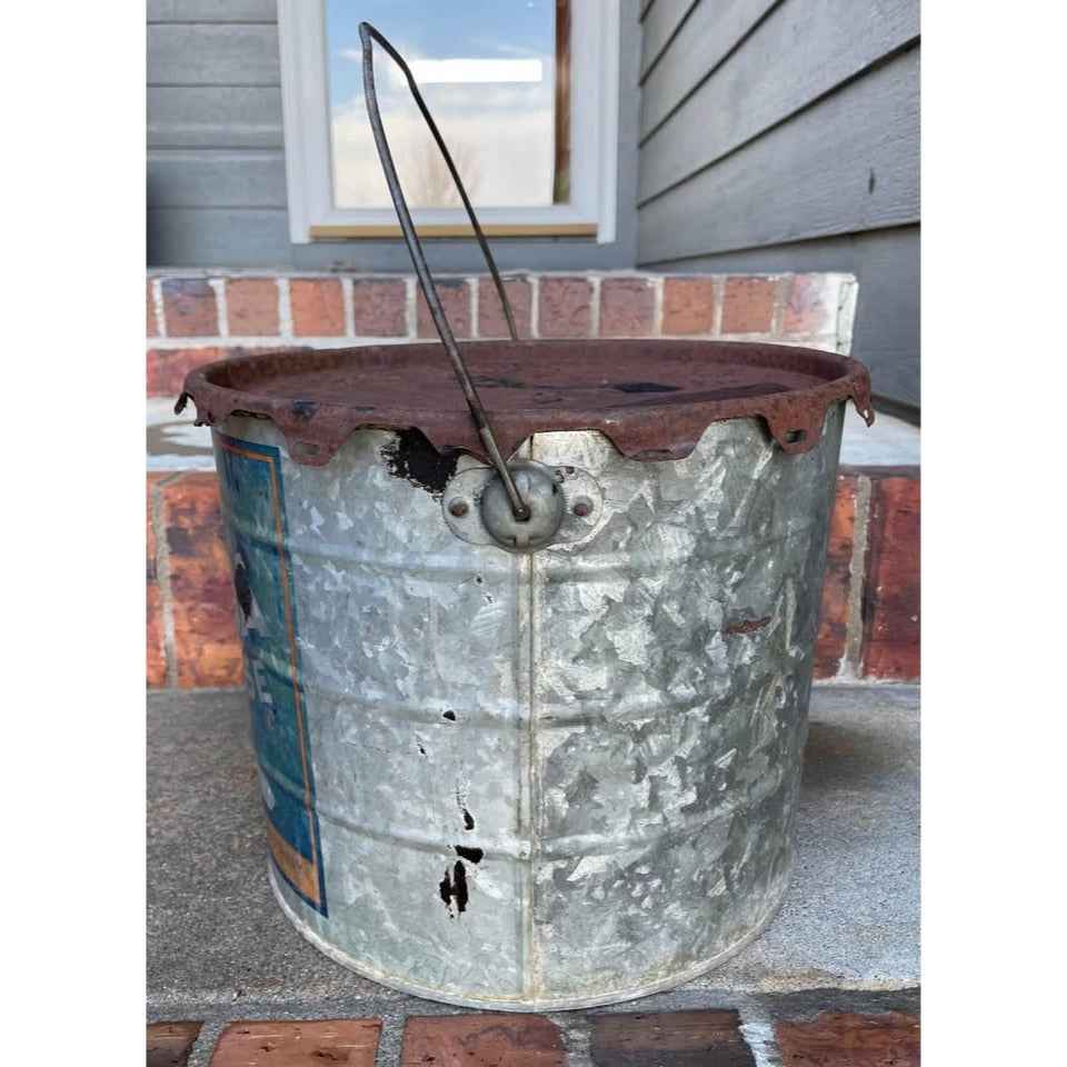 Vintage Wanda Grease Bucket with Metal Handle