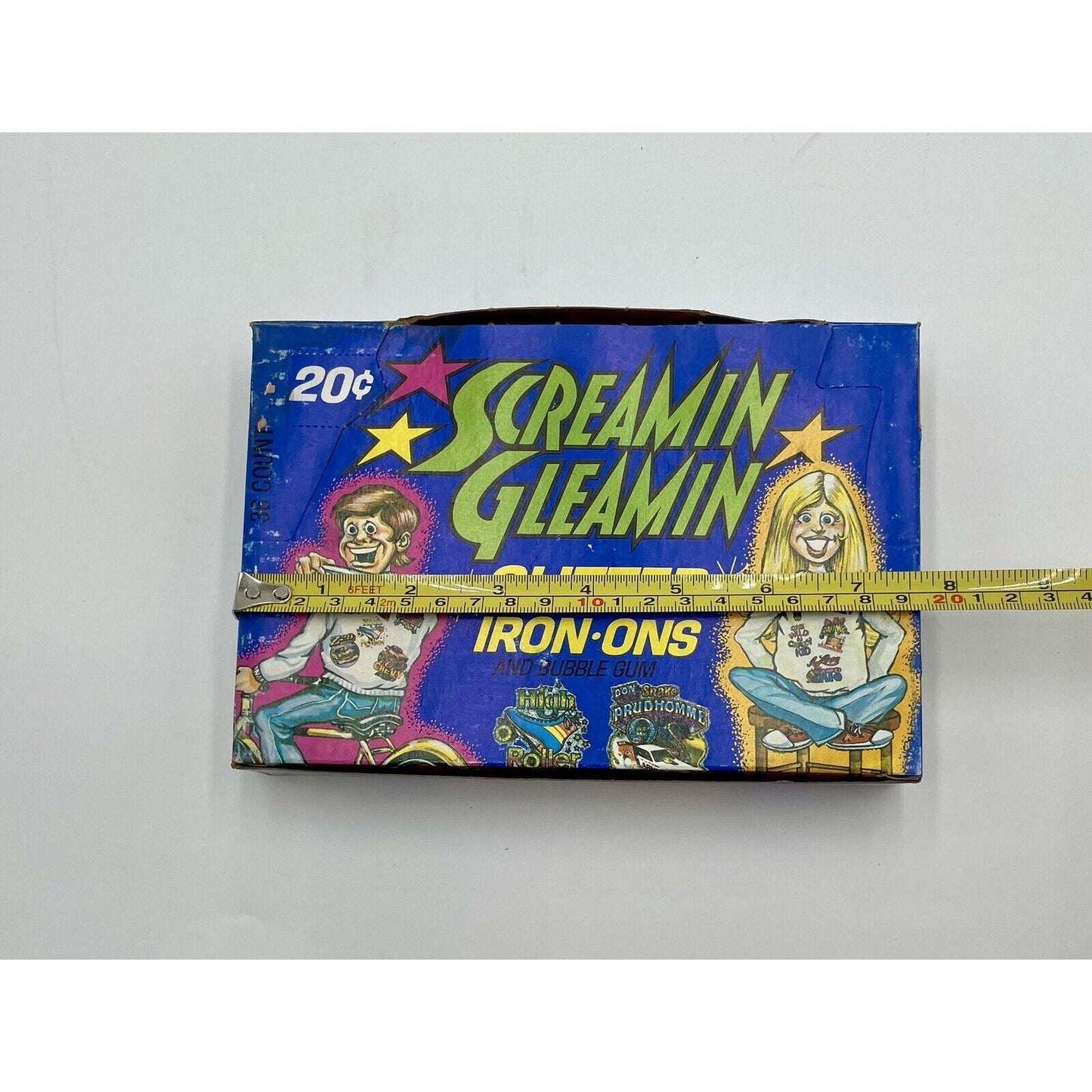 1978 Screamin Gleamin Glitter Iron-Ons & Gum Donruss Wax Box 36pks (C7) - Vintosh Vintage