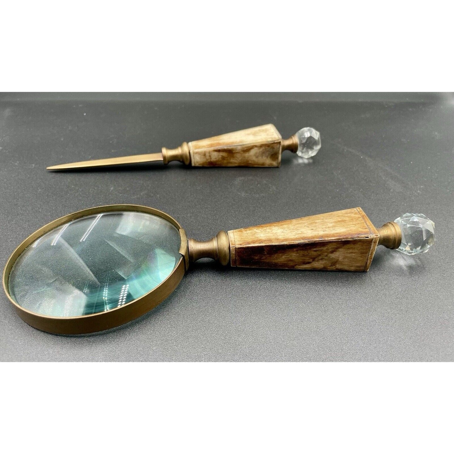 Vintage Magnifying Glass and Letter Opener Set - Vintosh Vintage