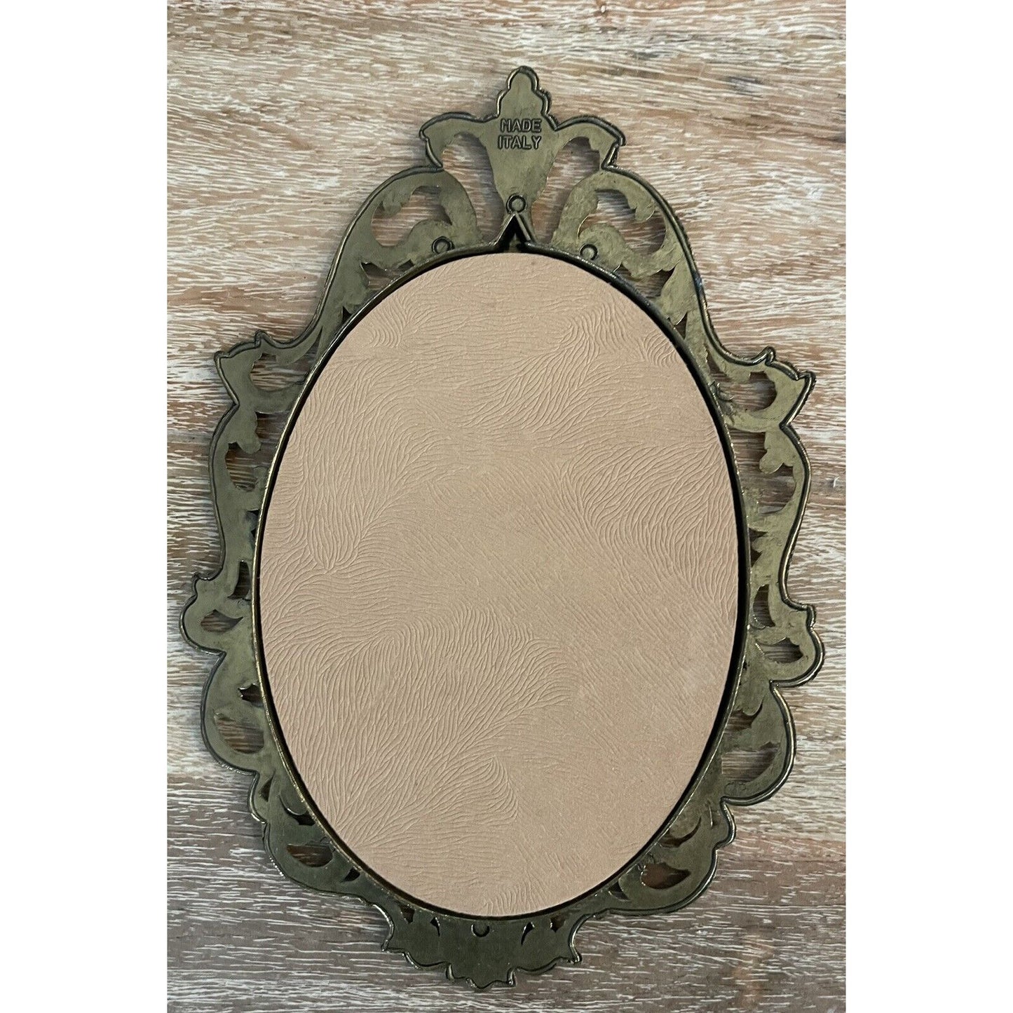 VTG Thomas Lawrence Red Boy Master Lambton Oval Ornate Italian Brass Frame (C4) - Vintosh Vintage