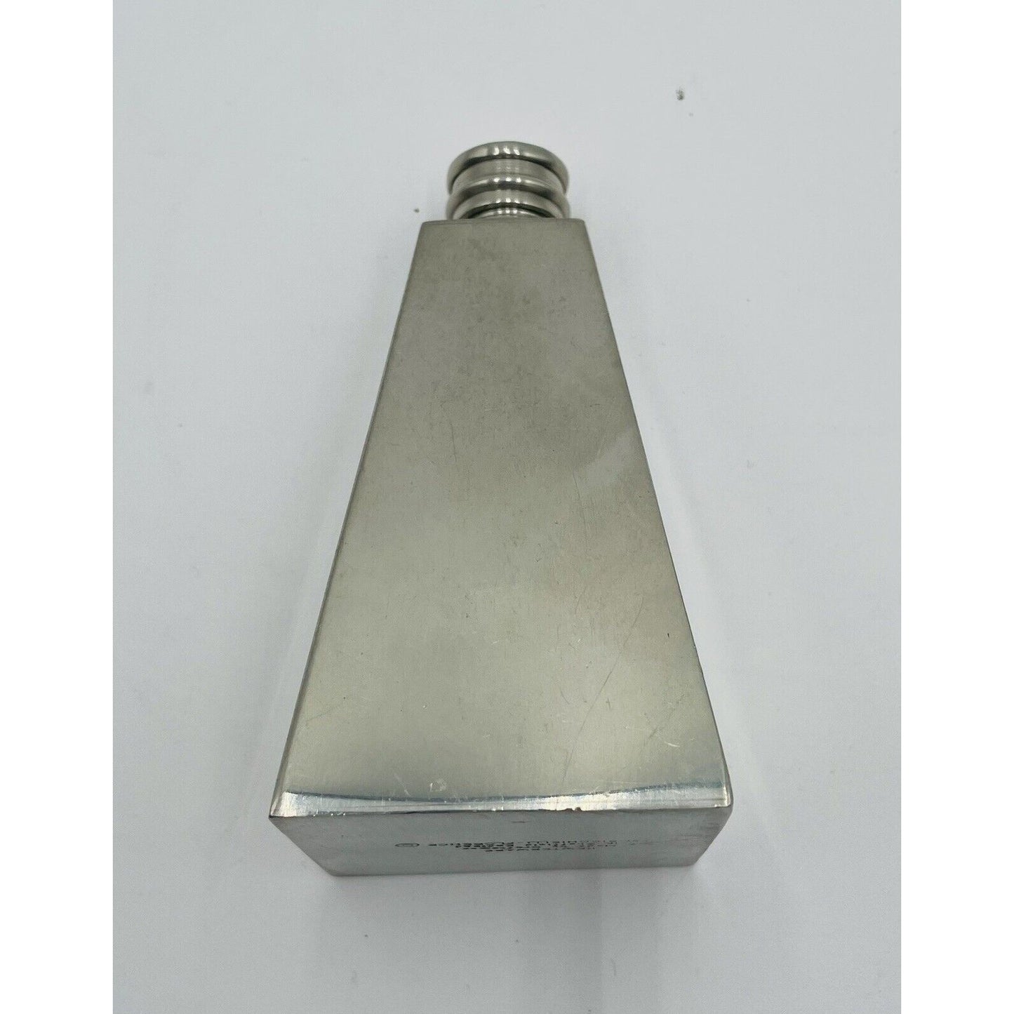 Antique Hand Made Pewterware Art Deco Triangle Perfume Decanter - England (D7) - Vintosh Vintage
