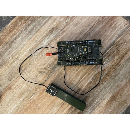 Vintage Japan "MODERN TOYS" Battery Operated Tin Toy Military Tank M-71 (B3) - Vintosh Vintage