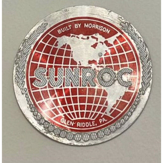 1960's Sunroc Water Fountain Globe Badge/Emblem (C3) - Vintosh Vintage