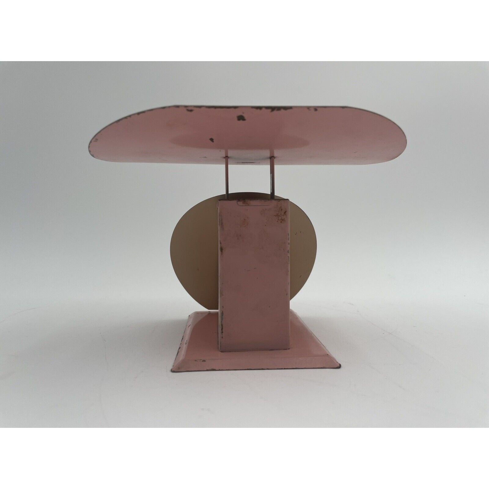 1950s Pla-Scale Pink Metal Toy Scale w/ Blue Birds (D8) - Vintosh Vintage
