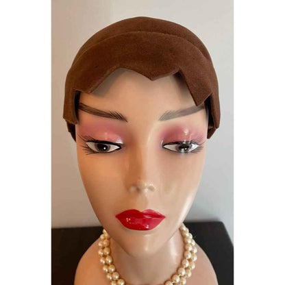 Vintage Scalloped Velour Hat By Original Design By Madcaps