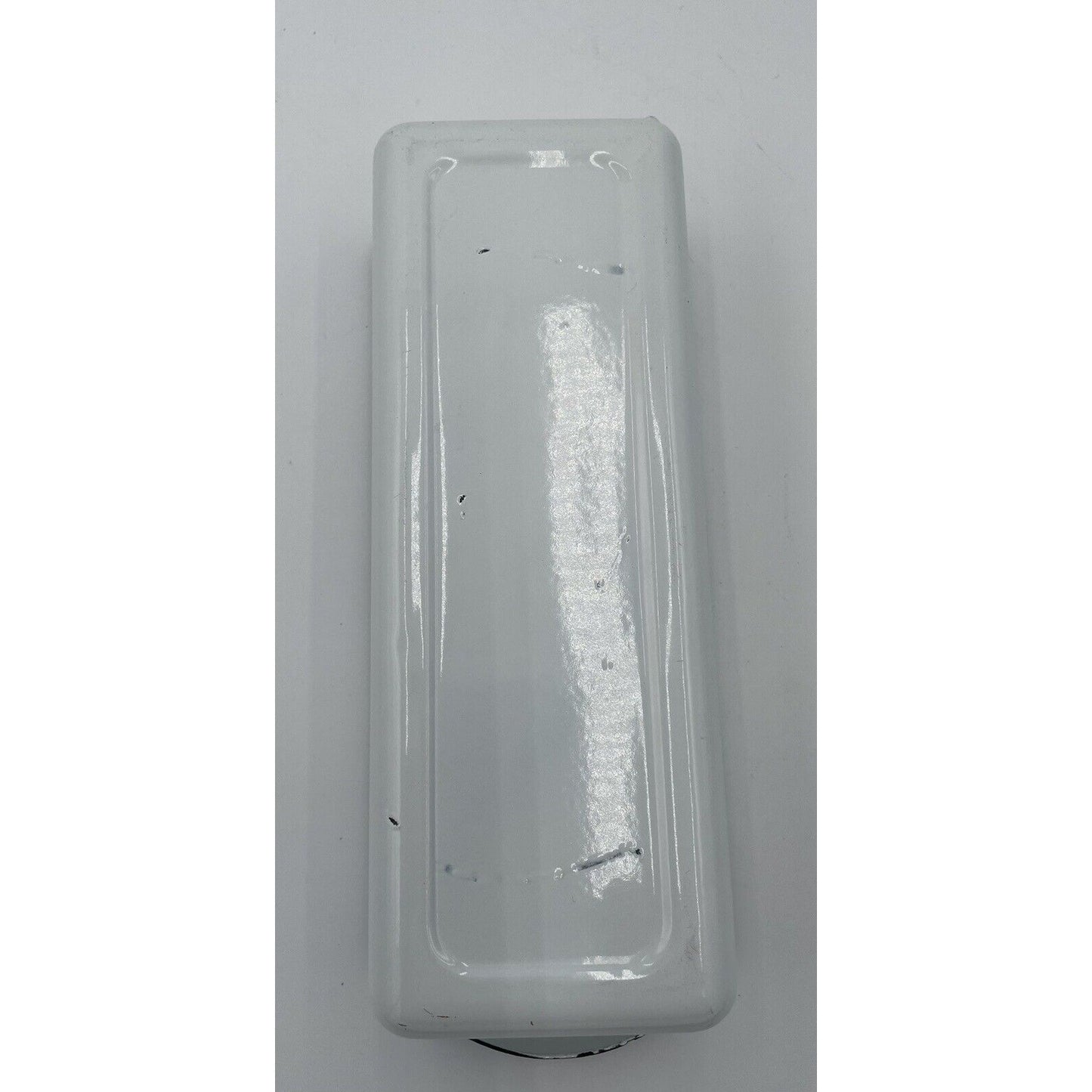 Vintage White Enamelware Medical Instrument Tray - Rectangular With Handle - Vintosh Vintage