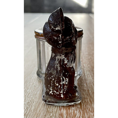 Antique L E Smith Co. GLASS Dog & Barrel Coin Bank (B4) - Vintosh Vintage