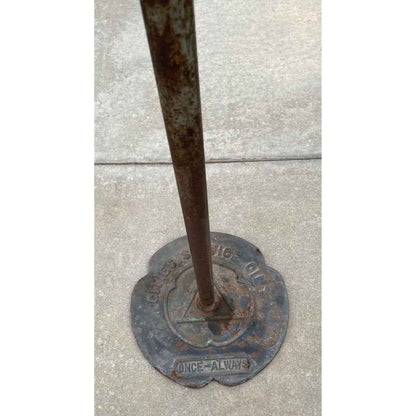 Vtg Original Cities Service Oil Gas Station Sign Base