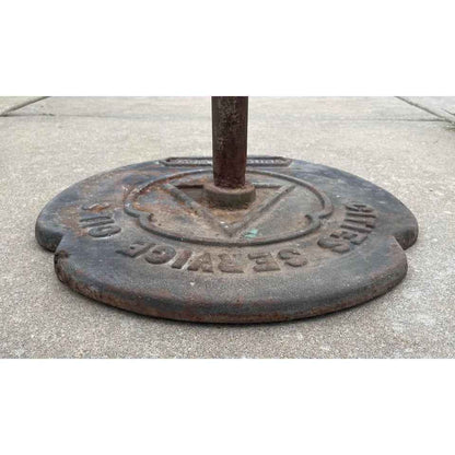 Vtg Original Cities Service Oil Gas Station Sign Base